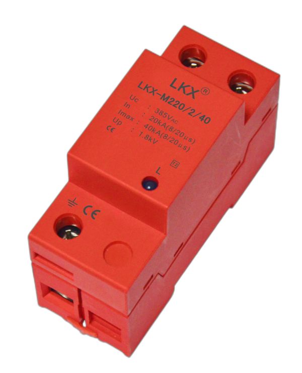單相電源防雷模塊（18mm、帶燈）(10KA\20KA\40KA60KA\80KA\100KA\120KA...)