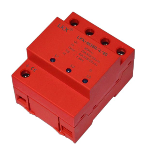 三相電源防雷模塊（18mm、帶燈）（LKX-M385）(10KA\20KA\40KA60KA\80KA\100KA\120KA...)